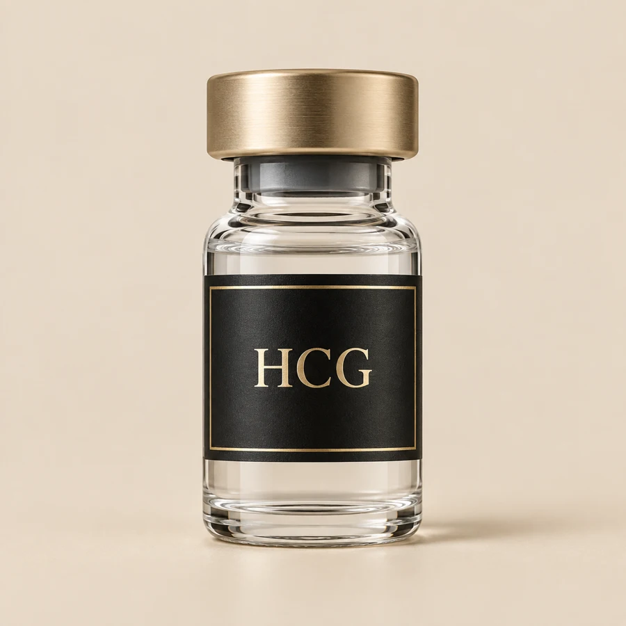 Vial ilustrativo de HCG