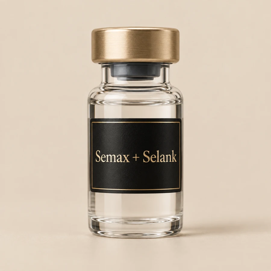 Vial ilustrativo de Semax + Selank