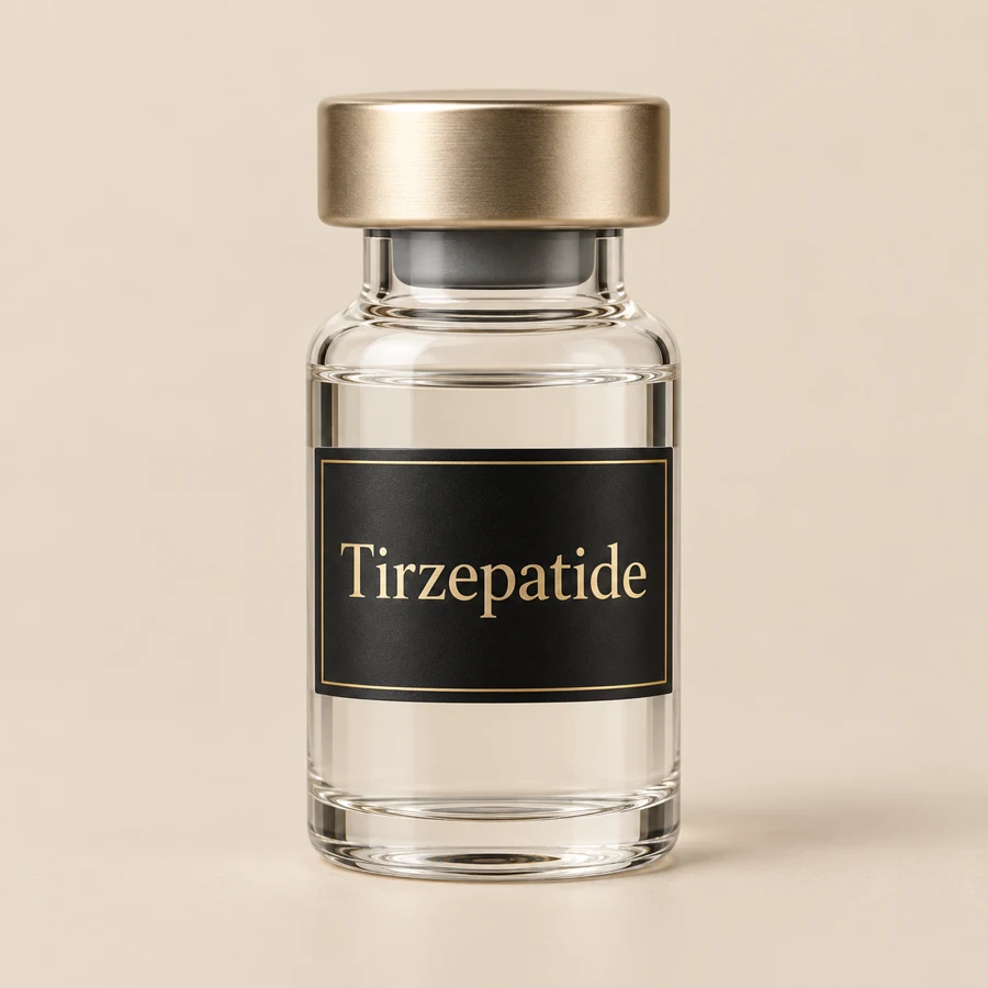 Vial ilustrativo de Tirzepatide